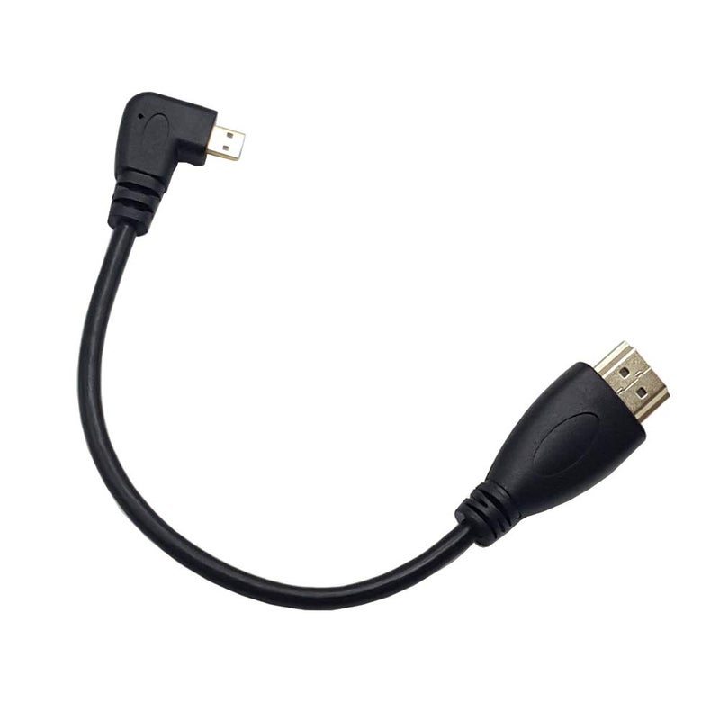 Seadream 8inch 90 Degree Left Angle Micro HDMI Male To HDMI Male Cable Connector (1Pack) (Left Angled) - Image 5