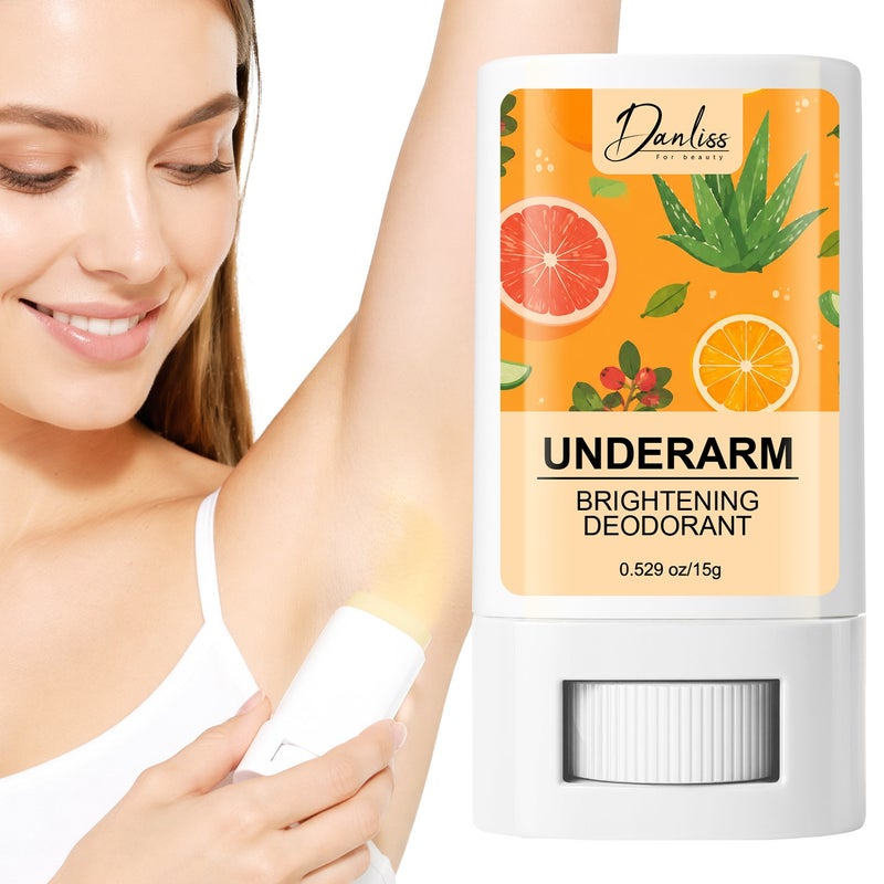 Danliss Brightening Antiperspirant Deodorant Stick 15g, Aloe Vera & Citrus Underarm Brightening & Odor Control Solid Fragrance - Image 1