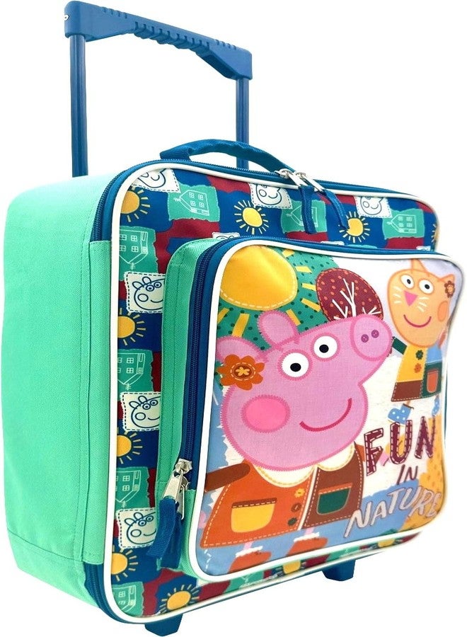 فاست فوروورد حقيبة سفر للأطفال من فاست فورورد، مقاس 16 بوصة، ذات جوانب ناعمة وعجلات - حقيبة سفر بعجلات (بيبا بيج) - Image 3