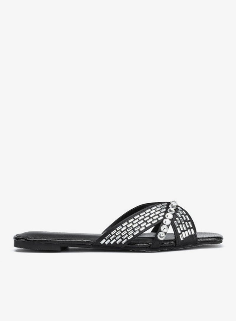 FYOR Cut-work Mirror Diamante Sandal MY 326 - Image 1
