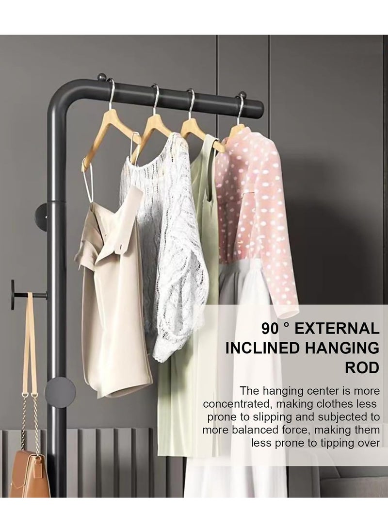 YQbest - Metal Coat Rack Freestanding with Natural Marble Base 67” 170cm Entryway Coats Hanger Stand with 3 Hooks, Home Bedroom Hotel Hall Tree for Coats, Hats, Scarves, Clothes, and Handbags - Image 1