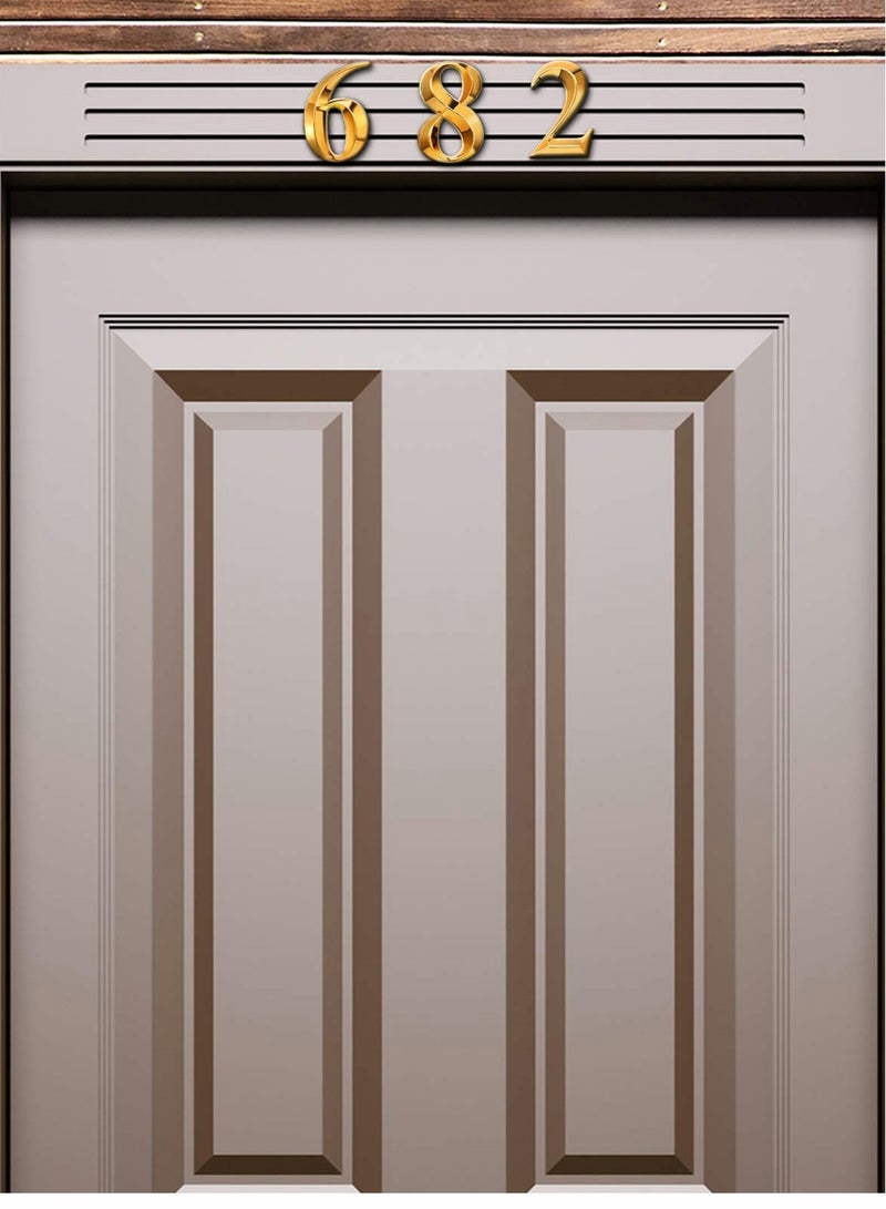 Excefore 3D Mailbox Numbers 0-9 Self-Adhesive 2 Inch Address Number Stickers Door House Numbers Style Street Mailbox Sign for Apartment Home Office - Image 4