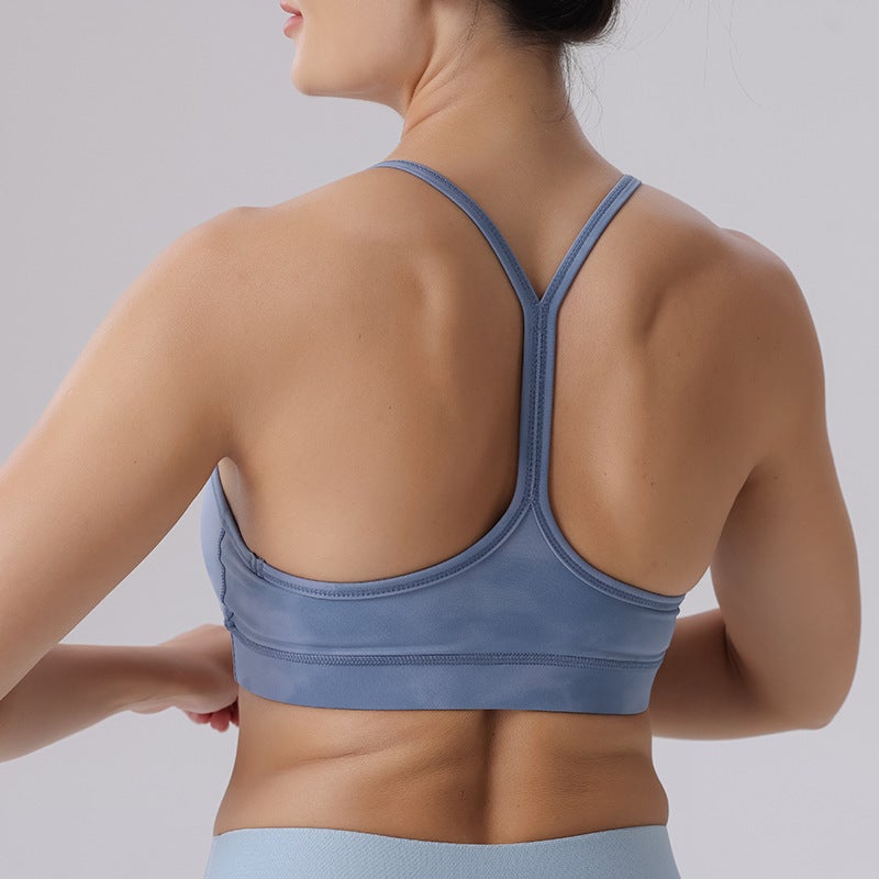 and Style Tie-Dye Yoga Clothing Intimates Women''s High-Intensity Support Fitness Sports Bra Y-Shaped Vest Bra - Image 3