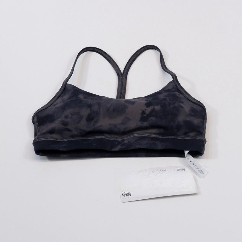 and Style Tie-Dye Yoga Clothing Intimates Women''s High-Intensity Support Fitness Sports Bra Y-Shaped Vest Bra - Image 1