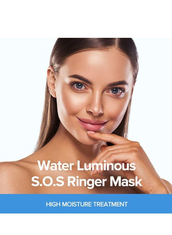 JMsolution JMsolution Water Luminous S.O.S Ringer Mask Black Skin Care Face Mask- Korean Facial Skincare-5-layer High Intensive Moisture for all skin- 10 sheets X 1.24 fl oz  - Image 2