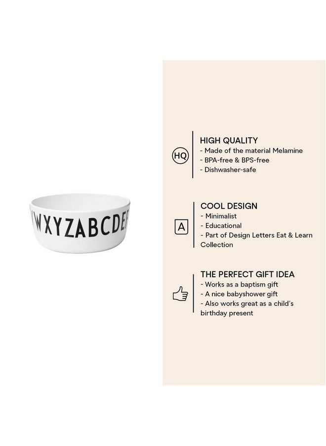 Design letters Design Letters 20201002BOWL Kids Alphabet Melamine Bowl for Salads, Pasta & Snacks  - Image 1