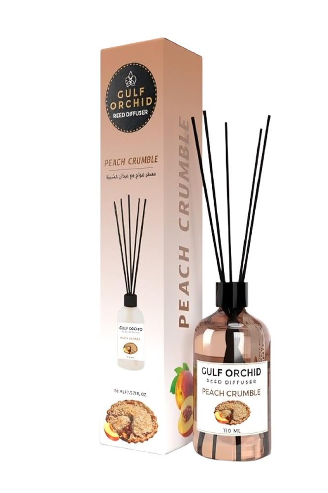 Gulf Orchid Peach Crumble Wooden Stick Air Freshener 110ml - Image 1