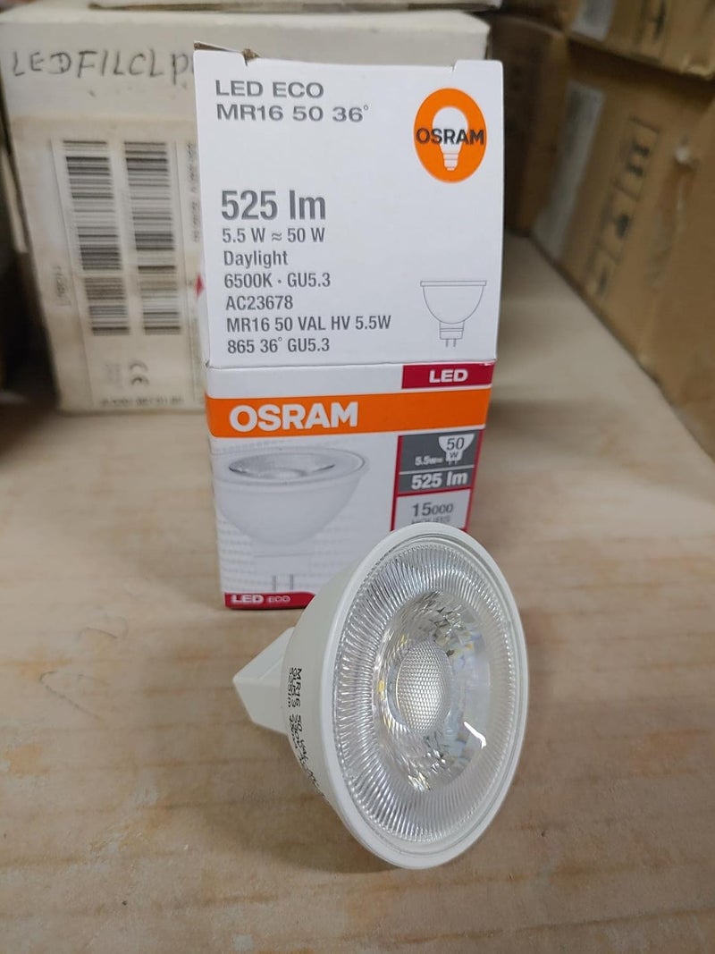 OSRAM لمبة اضاءة LED فاليو ستار داي من اوسرام GU5.3 MR16 - 6500K، عبوة من 10 قطع - Image 5