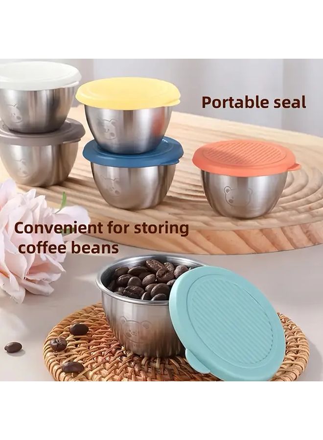 6pcs Stainless Steel Condiment Dishes With Lids Sealed Sauce Cups For Kitchen Outdoor Picnic - Image 4