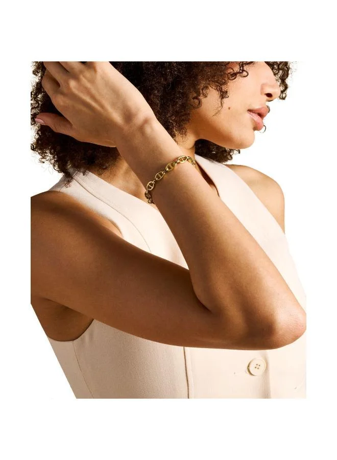 فوسيل سوار مجوهرات كلاسيكي من المعدن الأساسي