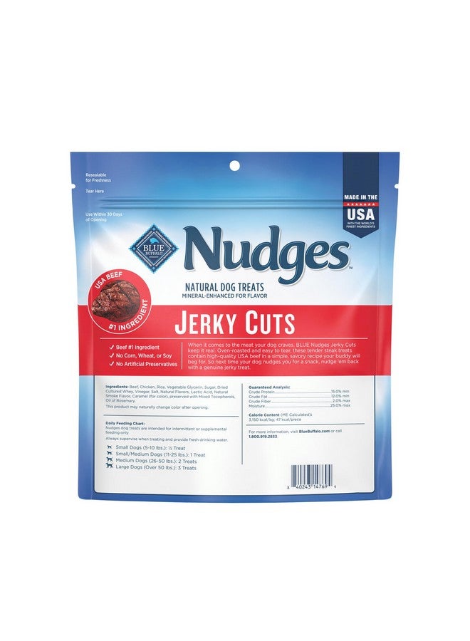 بلو بافلو مكافآت الكلاب بلو بافالو نودجز جيركي كاتس، مصنوعة في الولايات المتحدة الأمريكية بمكونات طبيعية، لحم بقري، كيس 16 أونصة - Image 2