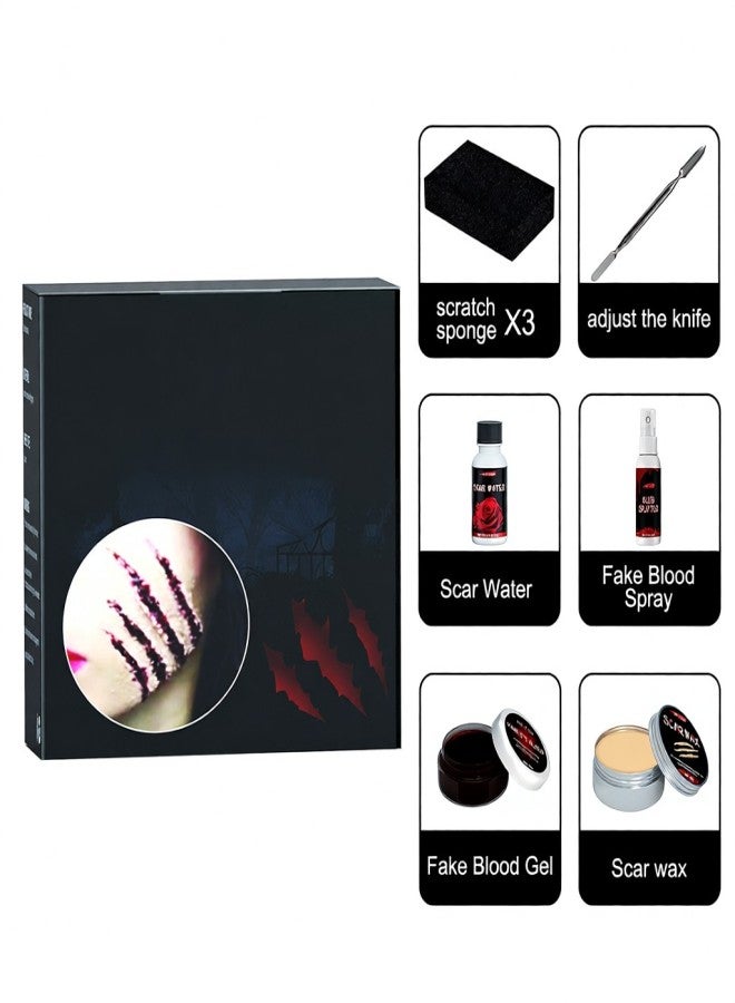 Halloween Makeup Pack Skin Wax Plasma Scar Colored Halloween Horror Makeup Set - Image 1