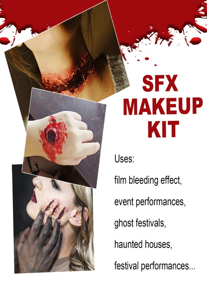 Halloween Makeup Pack Skin Wax Plasma Scar Colored Halloween Horror Makeup Set - Image 4