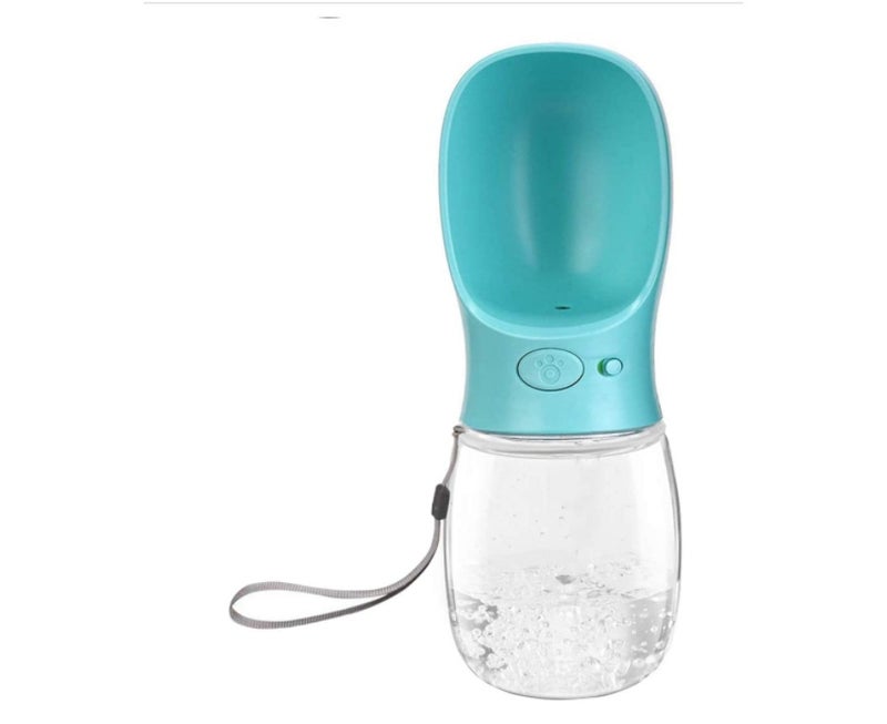 Portable Dog Water Bottle - Leak Proof, 350ml, Blue - Image 1