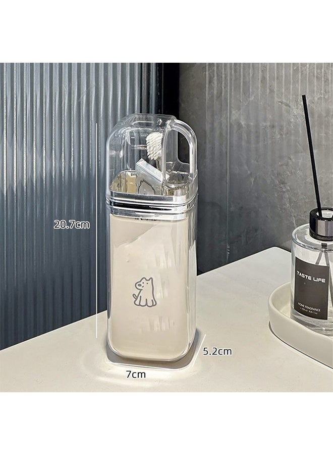 3-In-1 Travel Toiletry Cup, Multi-Functional Reusable Toothbrush Cup, Portable Travel Toothbrush Tumbler, Mouthwash Cup, Family Multi-Person Travel Toothbrush Cup - Image 2