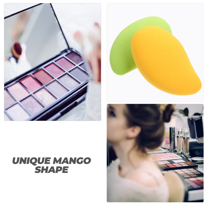 4 Pcs Mango Shape Powder Stylish Face Cream Portable Cosmetic Props - Image 5