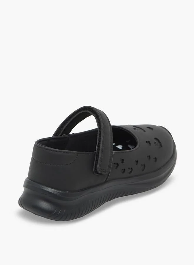 Dash BLACK Girls Hook & Loop Mary Jane School Shoes for Women | Best Price UAE