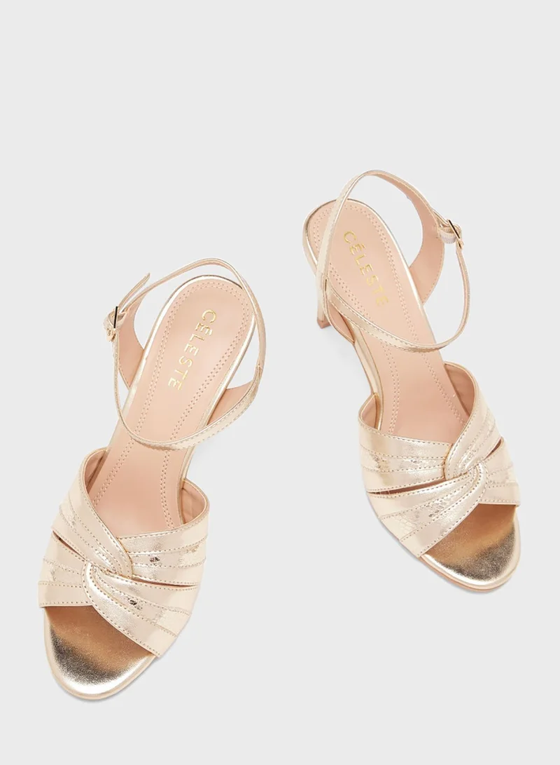 Celeste Ankle Strap High Heel Sandal