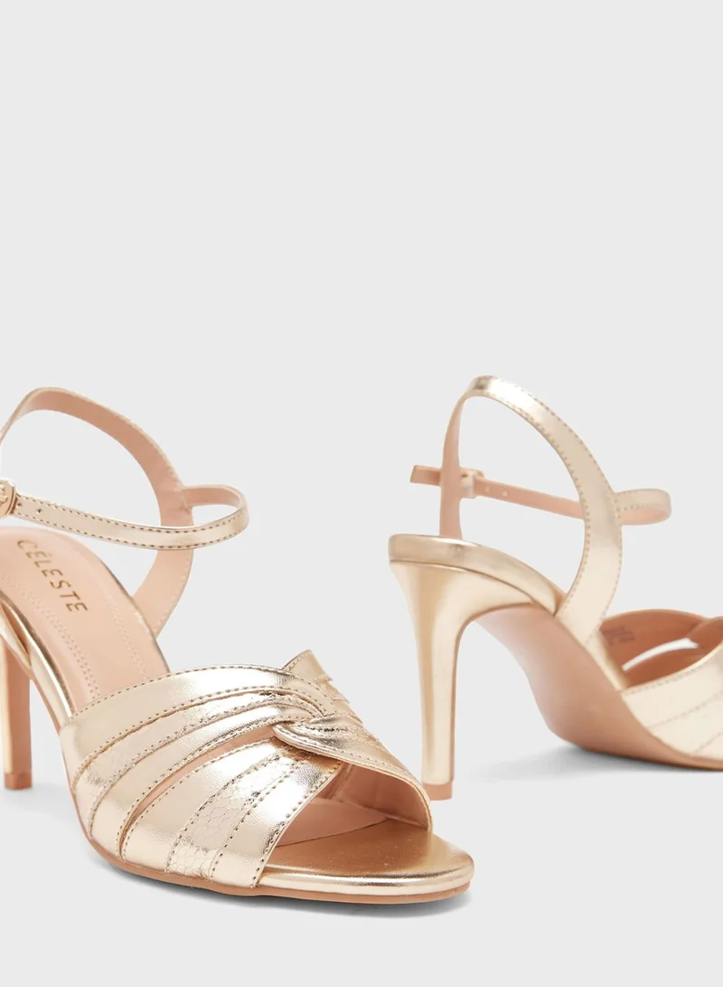 Celeste Ankle Strap High Heel Sandal