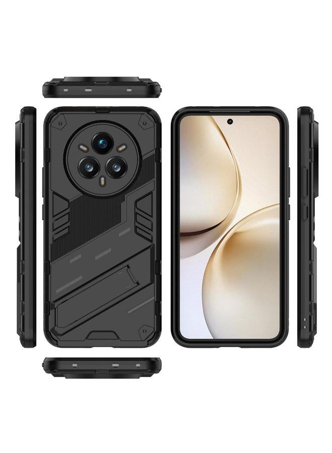 اس-توب جراب لهاتف Realme 14 Pro+ 5G Punk Armor 2 في 1 PC + جراب هاتف TPU مع حامل - Image 3