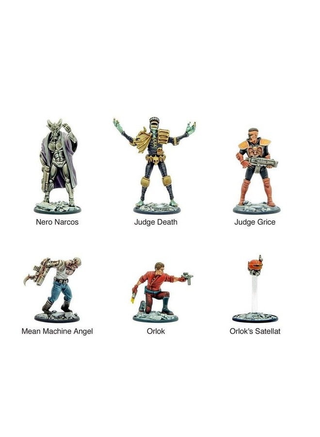 WARLORD GAMES Warlord Judge Dredd Arch Villains of Mega City One Figures for Judge Dredd Miniatures Table Top War Game 652210201, Unpainted - Image 2