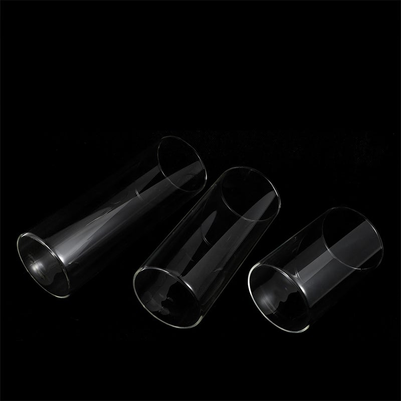 6 pcs Glass Transparent Candle Cup Cylinder Candle Holder Simple Style Candle Container - Image 4