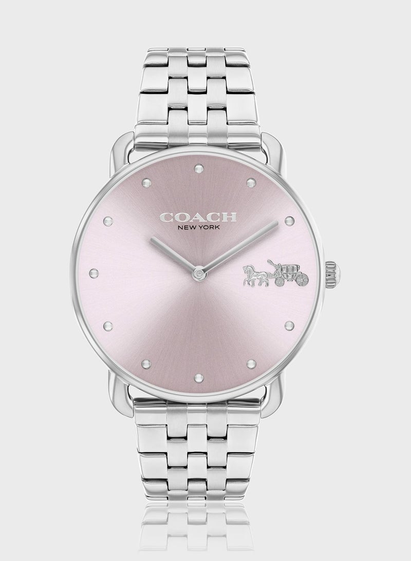 COACH 2-Hand Elliot Collection Quartz Movement Watch For Women With Silver Stainless Steel Bracelet - 14504290 - Image 1