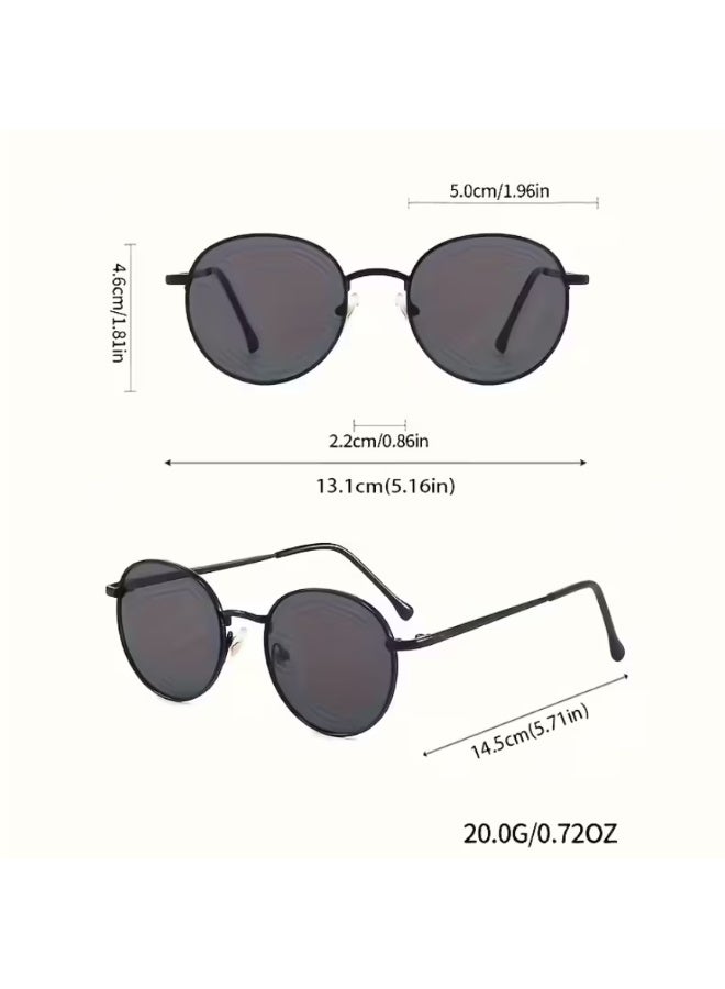 Retro 2pcs Retro Glasses For Women Men Anti Glare Gradient Sun Shades For Beach Party Travel - Image 3