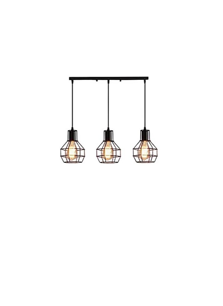 Generic Triple Metal Bombs Black Vintage Decorative Lighting Unit  - Image 2
