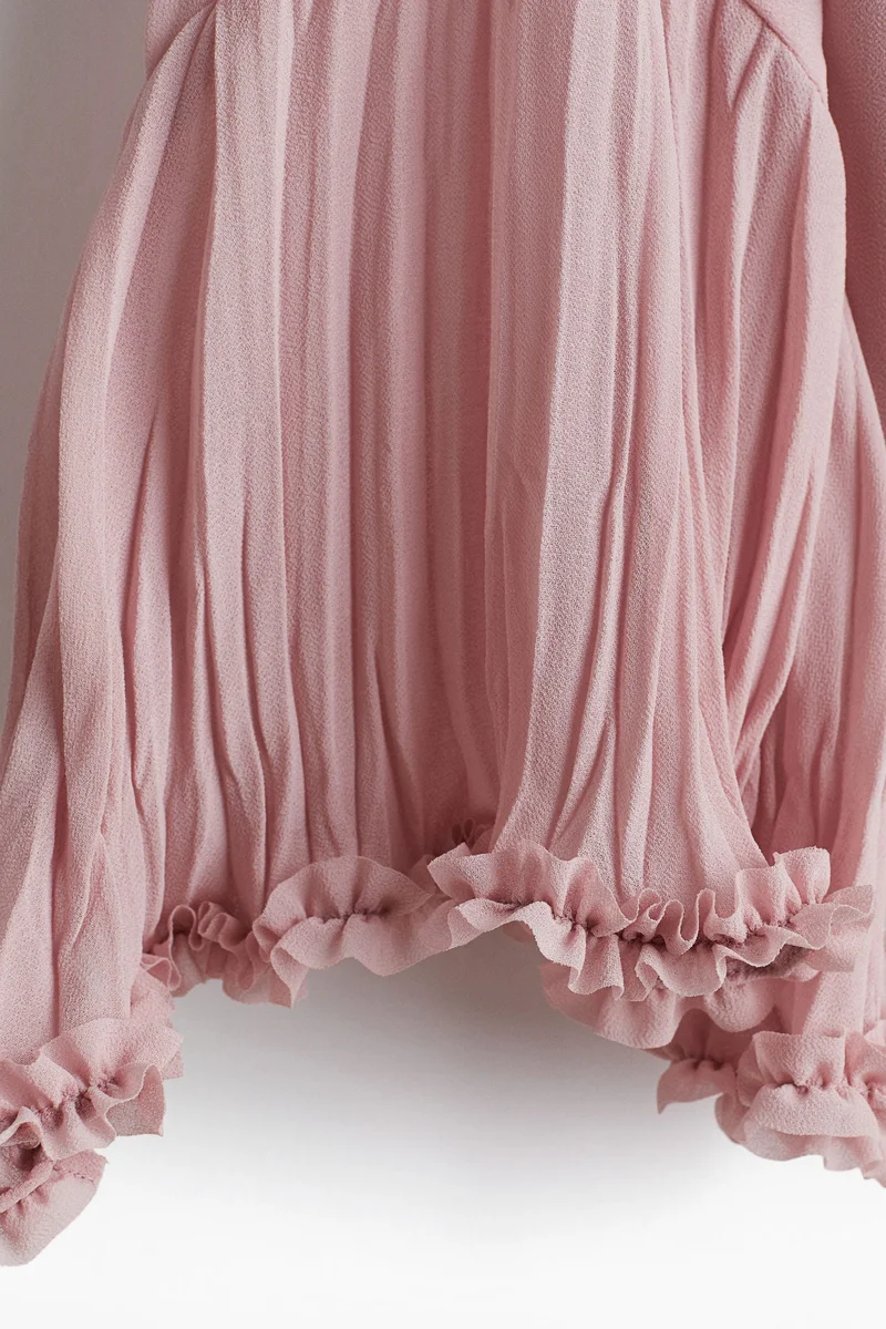 H&M Tie-neck chiffon blouse