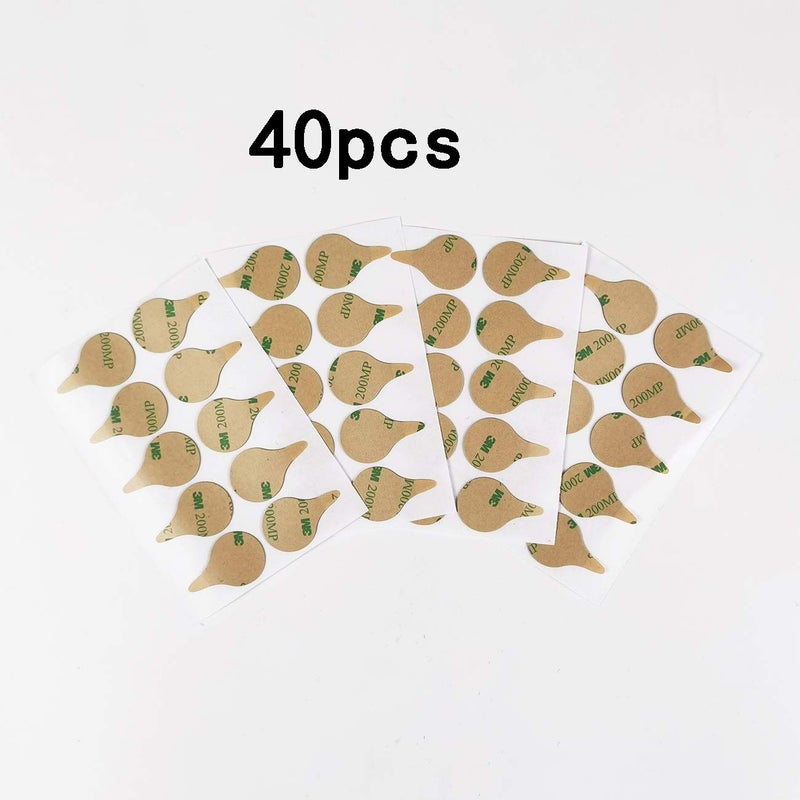 Canfon Undercover with 40 Stickies and 40 Fabric Discs for Hiding Lavalier Microphones and Reduce Wind Noise, 20 of Each Black/White - Image 2