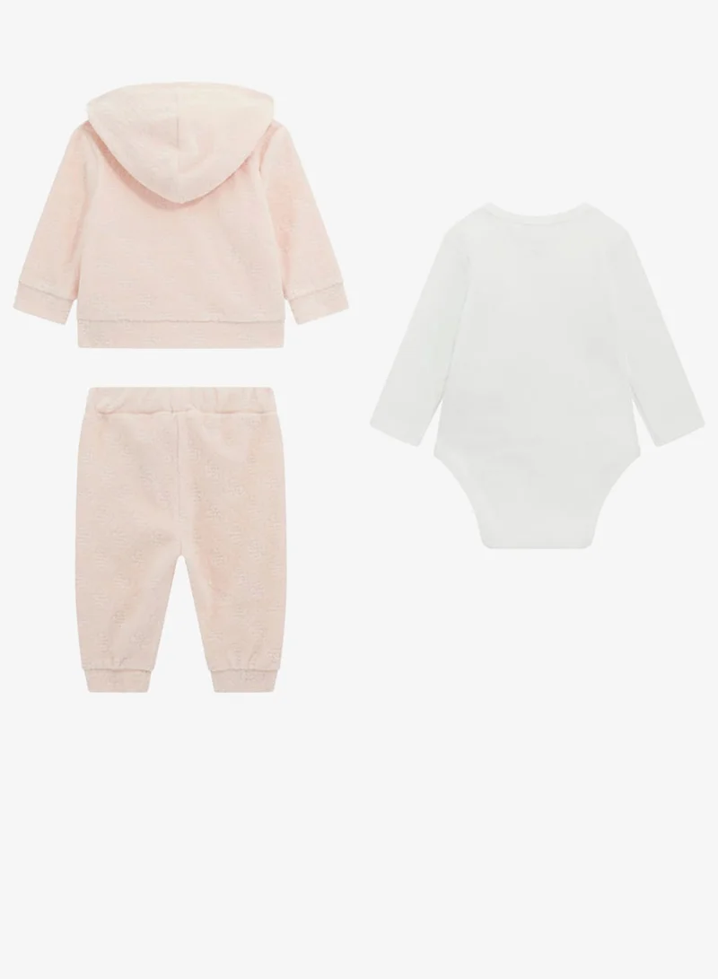 GUESS Kids Hooded Top Bodysuit and Pant Sets