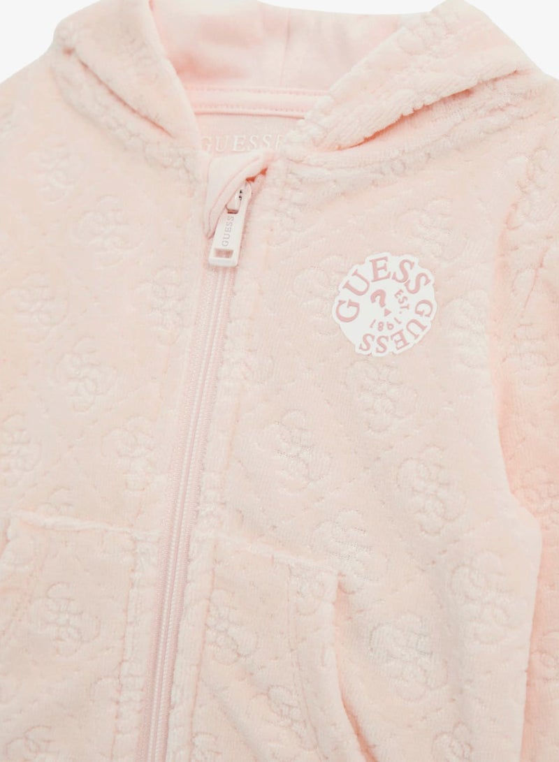 GUESS Kids Hooded Top Bodysuit and Pant Sets - Image 4