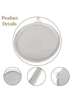 SCOPENDE Good Morning Frying Zara 1 Pcs Stainless Steel Fine Mesh Food Strainer with Handle HeatResistant Round Oil Filter Grid Spoon Smallest Deep Frying from Fast Food Pasta Noodles  - Image 3