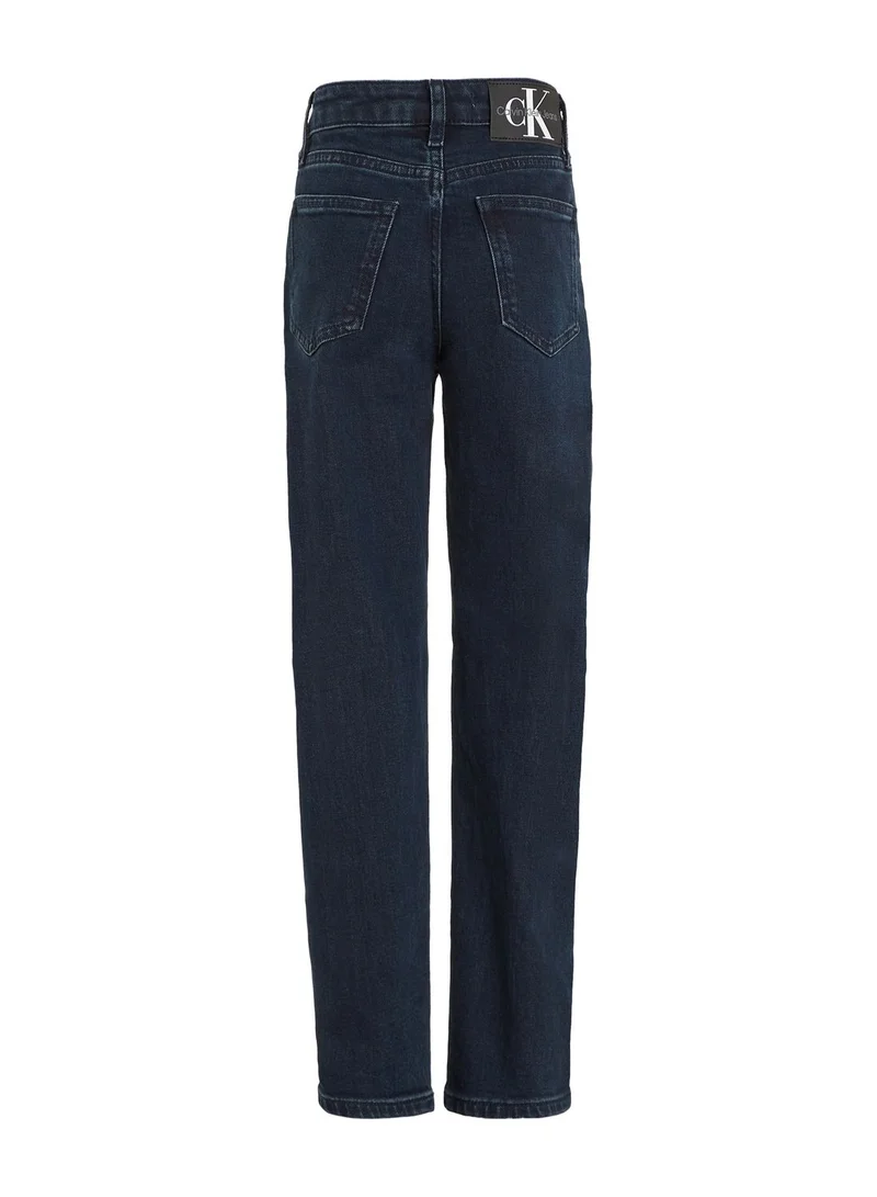 Calvin Klein Jeans Kids Mid Wash Straight Fit Jeans