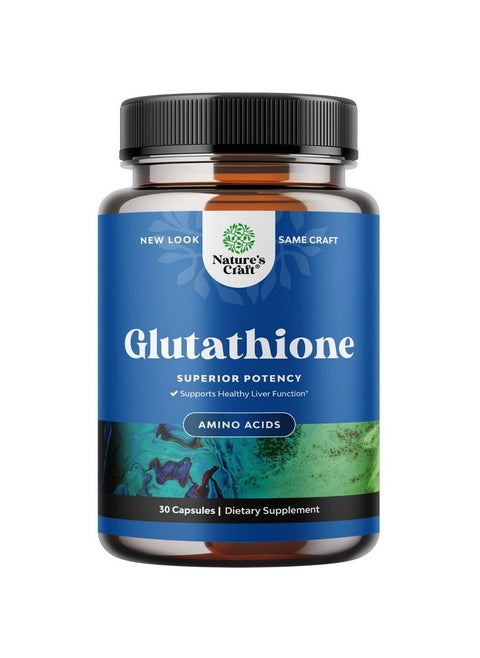 Pure Glutathione Supplement With Glutamic Acid L Glutathione Pills With Silymarin Milk Thistle Extract Ala And Amino Acid Complex For Liver Support Potent Skin Care Immunity And Brain Health
