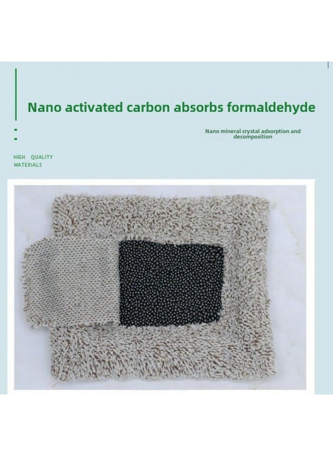Simulation Cat Ornaments Will Be Called Bamboo Charcoal Activated Carbon Will Be Called Kitten Model Plush Toy Doll Doll Puppet Cat-Colour:Sleeping Posture Big Bamboo Charcoal White Fox Does Not Bark  - Image 3