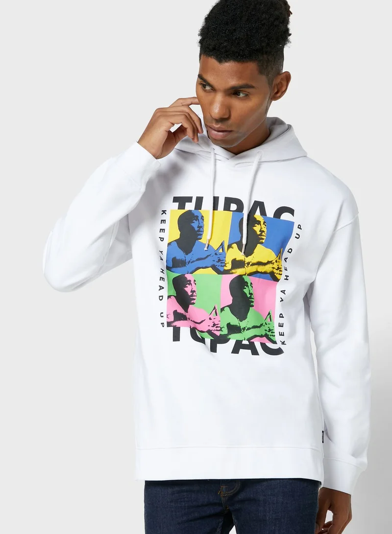 Only & Sons Tupac Oversize Hoodie