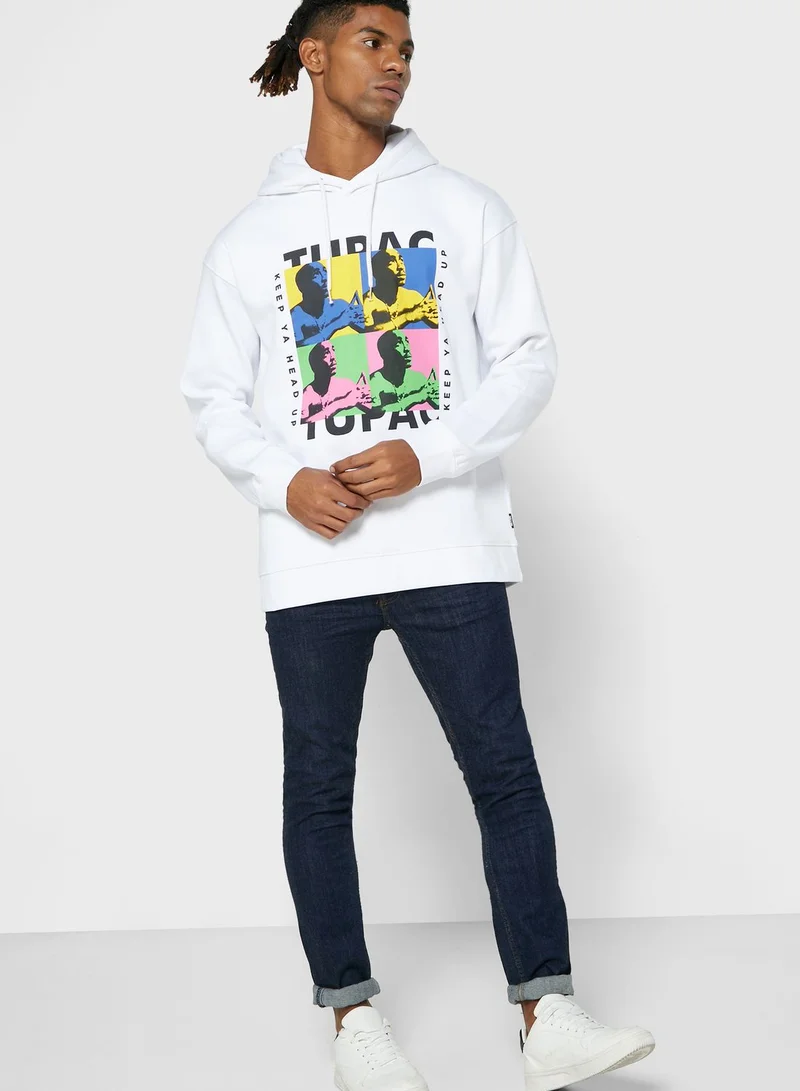 Only & Sons Tupac Oversize Hoodie