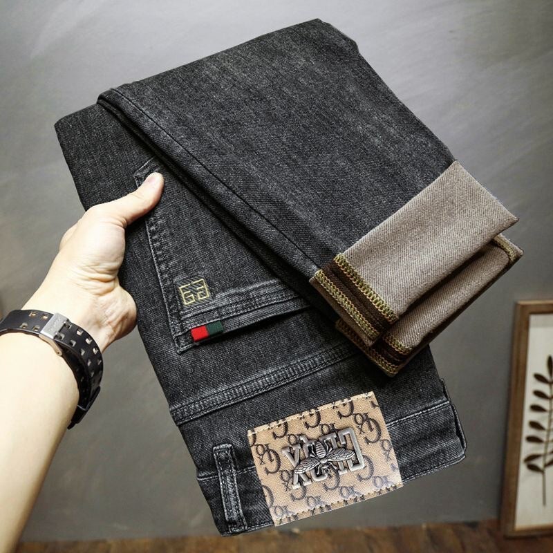 Unisex Classic Denim Jeans Loose Fit Daily Outdoor Wear - Image 1
