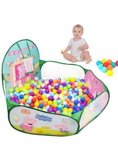 IToys itoys Peppa Pig Activity Ball Pool For Kids Tent House For Girls With Basketball Hoop|Baby Ball Pit With Balls Indoor Toys For 1 2 3 Years Old|Foldable Tent House For Boys - Bis Certified,Multicolor  - Image 1