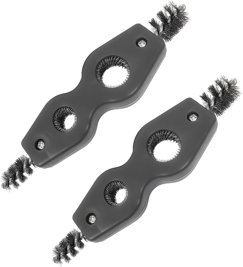 BELOMI 2PCS Car Battery Terminal Cleaning Brush, 4 in 1 Rustproof Battery Cleaner Tool with Steel Wire, Auto Universal Interior and Exterior Battery Terminals Machine Parts（Black） - Image 1