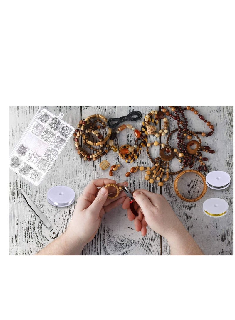 Y&D Jewelry Making Supplies Kit - Repair Tools with Accessories Pliers Findings and Beading Wires for Beginners  - Image 5