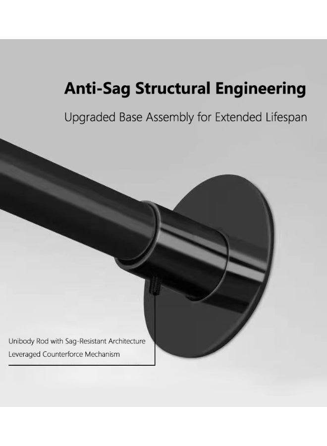والالا قضيب ستارة حمام زاوية قابل للتمديد من الفولاذ المقاوم للصدأ، عمود ستارة معدني مربع الشكل على شكل حرف U بزاوية 90 درجة، قضيب منحني لحوض الاستحمام 100*100*100 - Image 2