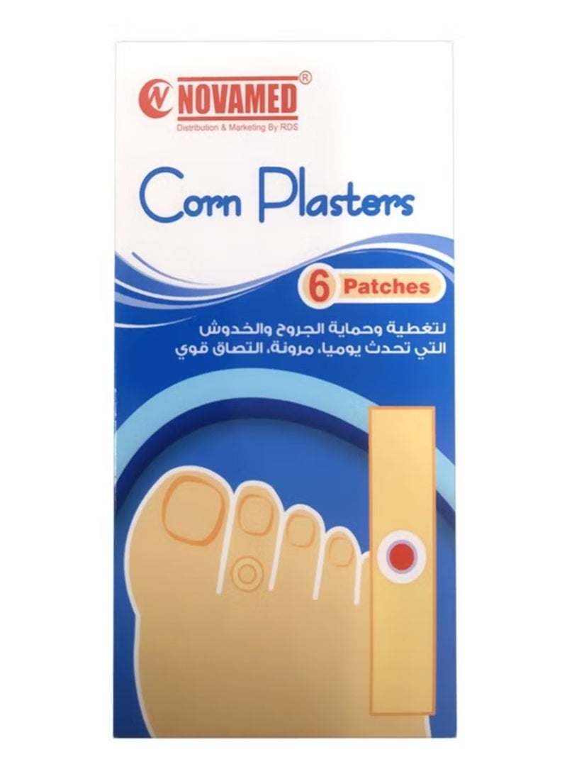 NOVAMED Corn Plasters Corn Removal 6 Patches - Image 1