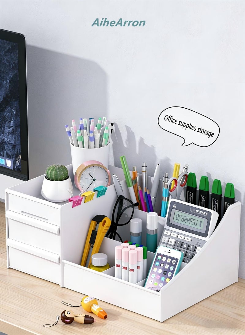 AiheArron Makeup Organizer Jewelry Storage Box - Cosmetic Dresser Drawers Desktop Makeup Organizer Skin Care Jewelry Organizing Box,Suitable for Storage in Bathroom,Bedroom and Bedside Table - Image 5
