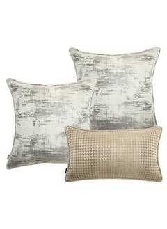 KNOT HOME Cushion Set (With Filler) Pedro Bundle Pillow Knot Home Cover Case with Fillers for Modern Sofa Contemporary Living Room Bedroom and Office Soft Filling Washable  - Image 1
