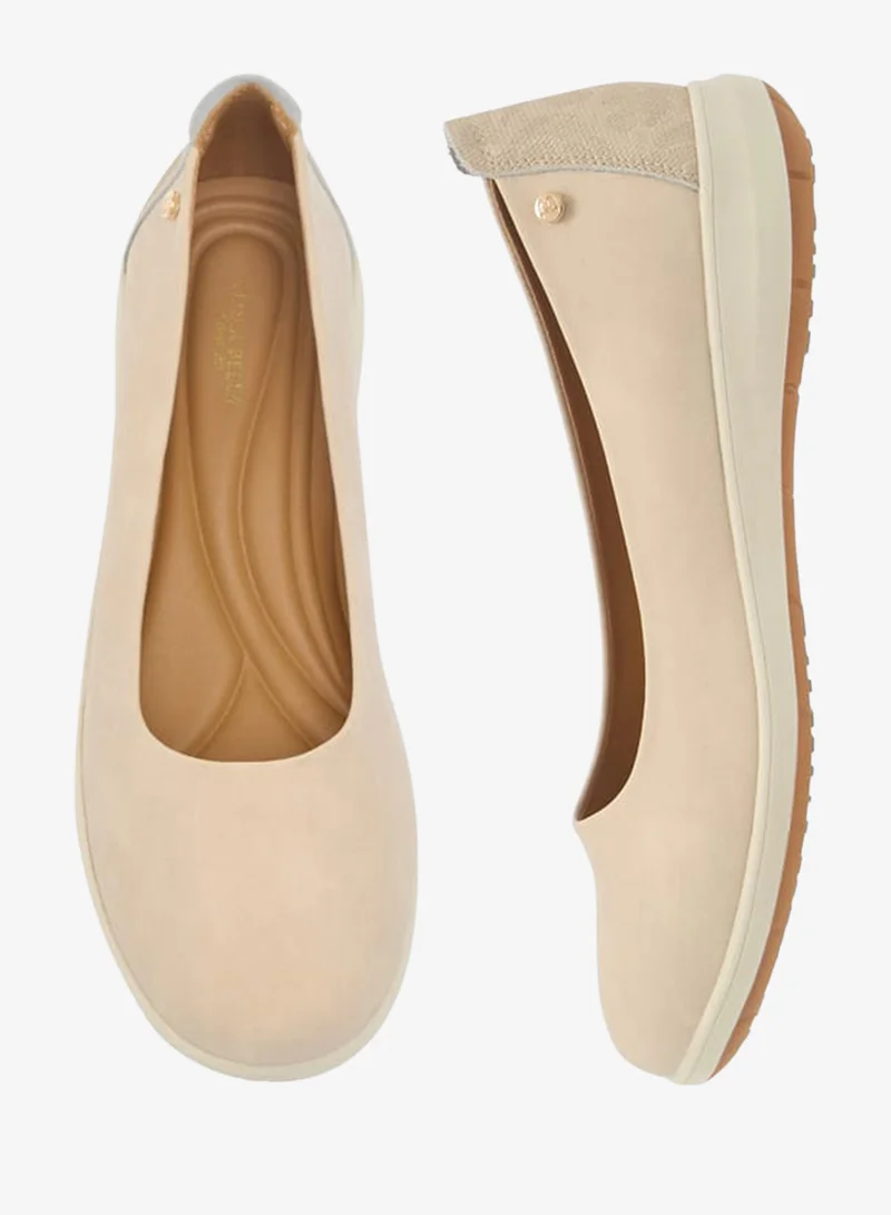 Flora Bella By Shoexpress BEIGE Womens Monogram Print Loafers for Women | Best Price UAE