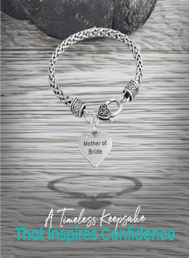 Infinity Collection Mother of the Bride Gift Bracelet – Sentimental Jewelry for Wedding Day, Heart Charm Keepsake for Her - Image 4