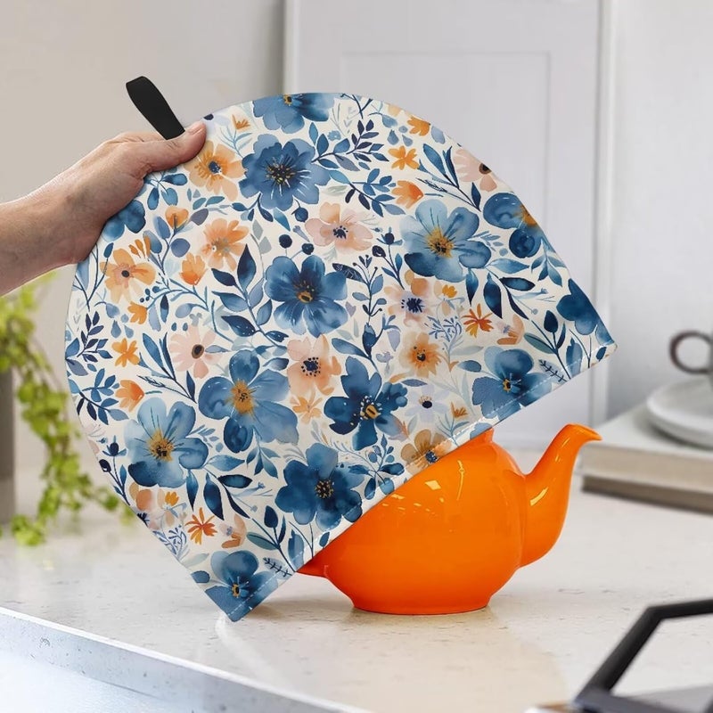 Tea Cozy for Teapot Insulated Flowers Teapot with Tea Warmer Tea Cozy for Teapot Insulated Tea Pot Cozy Tea Pot Cozy for Keeping Warm Tea Cosy for Teapot Dust Protector Tea Cozies - Image 3